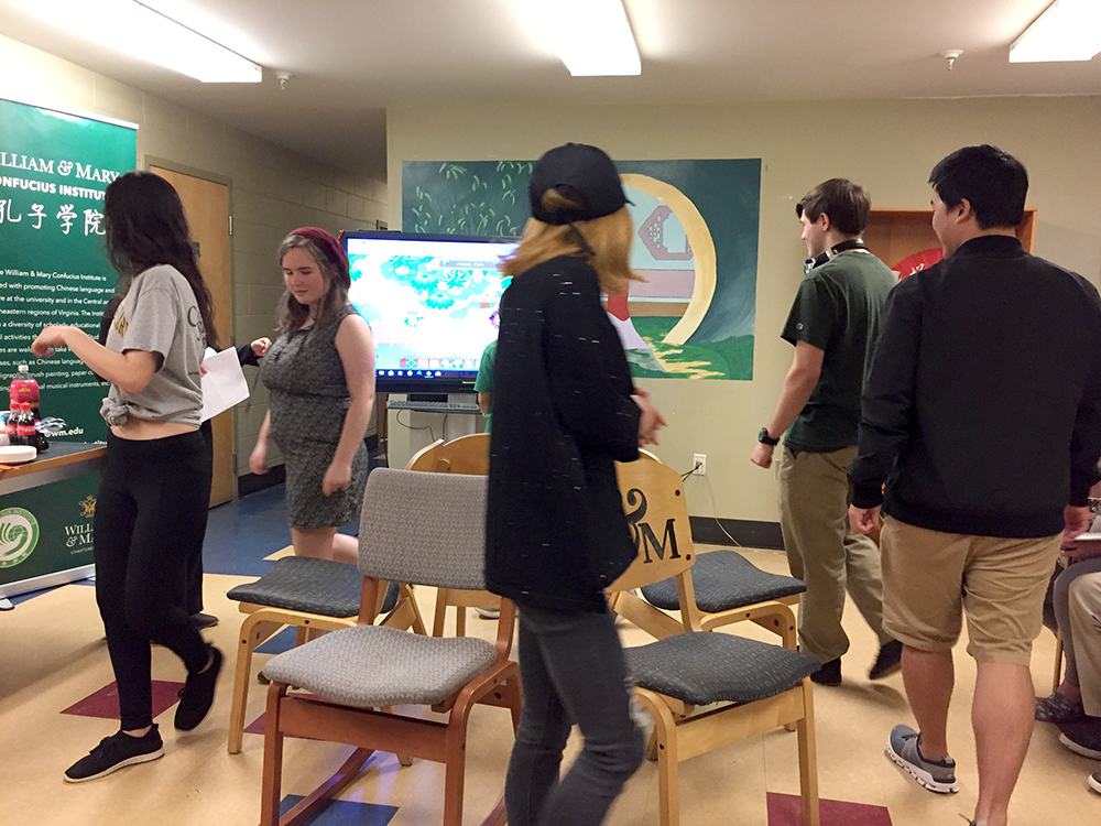 2. Students play a game of musical chairs 2. Students play a game of musical chairs