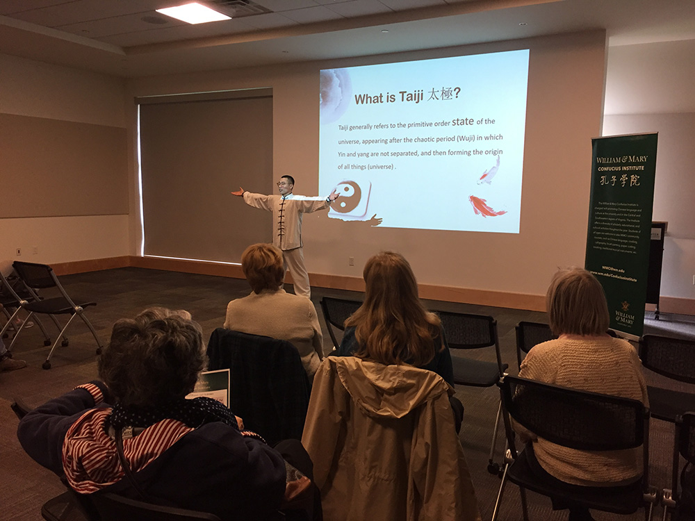 2. Xiusen Pan is giving a presentation of Taichi 2. Xiusen Pan is giving a presentation of Taichi